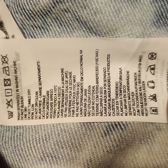 NWT Urban Outfitters Miss Sixty Denim Wrap Mini Skirt Size Large - Picture 10 of 11